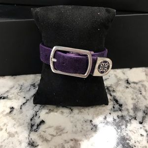 Purple velvet bracelet
